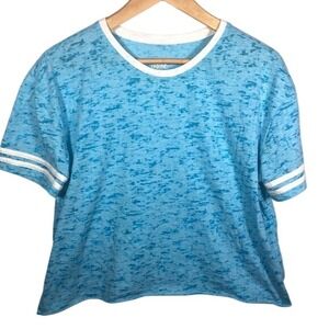 Justice Girls Blue Crop Top Size 18/20